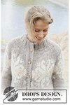 Breipatroon Spirit of Winter Cardigan van andere kant