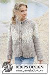 Breipatroon Spirit of Winter Cardigan van andere kant