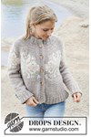 Breipatroon Spirit of Winter Cardigan van andere kant