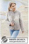 Breipatroon Spirit of Winter Cardigan van andere kant