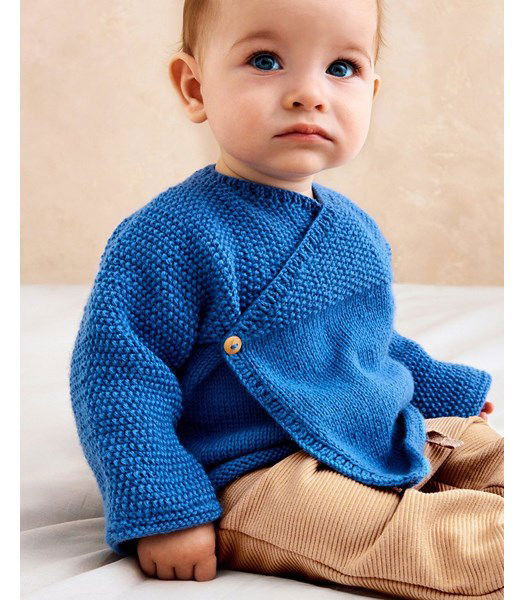 Breipatroon Wikkelvestje met dubbele overslag