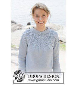 Mermaid Echo Trui gemaakt van Drops Merino extra fine