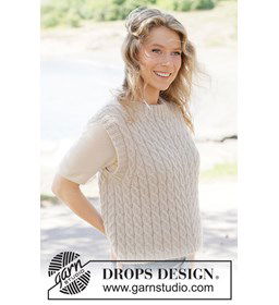 Soft Braid Vest gemaakt van Drops Nord