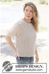 Breipatroon Soft Braid Vest van andere kant
