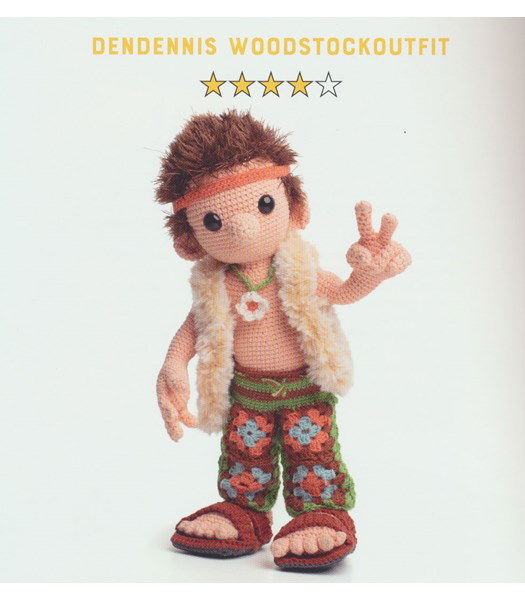 Haakpatroon Hippie met Woodstock outfit