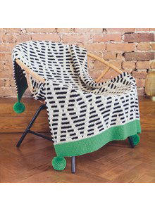 Ruitendeken met pompons