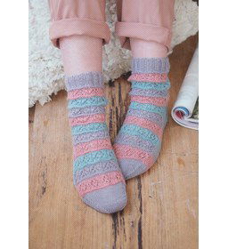 Sokken met golvende strepen gemaakt van Durable Soqs