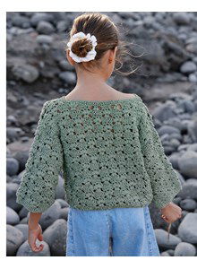 Meisjesvest in fantasiepatroon