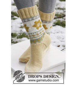 Sokken gemaakt van Drops Merino extra fine