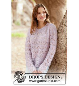 Dames trui gemaakt van Drops Kid Silk