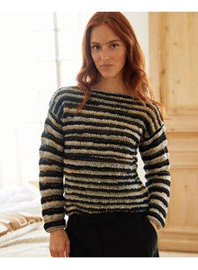 Damestrui Greta met strepen noir