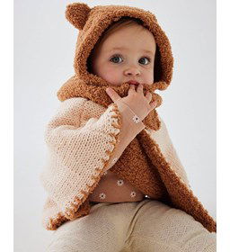 Baby of peuter bivakmuts Jeanne gemaakt van Phildar Phil Douce