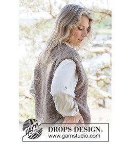 Woodworker Vest gemaakt van Drops Alpaca