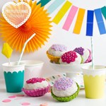 Haakpatroon Cupcake in cup met glazuur