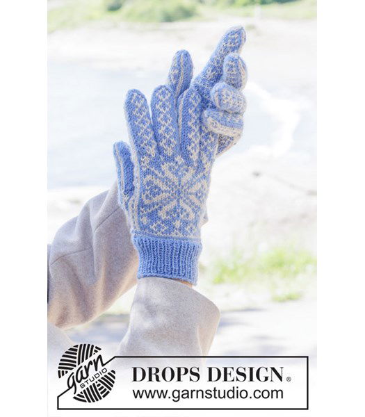 Breipatroon Glacier Blue Gloves