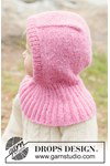 Breipatroon kinder balaclava van zachte alpaca wol van andere kant