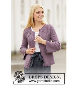 Damesvest gemaakt van DROPS Flora