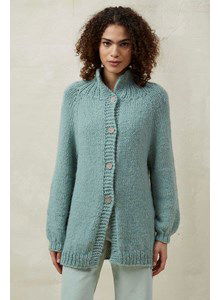 Damesvest met hoge kraag