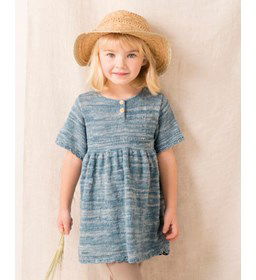 Meisjesjurk gemaakt van Phildar Phil Nature