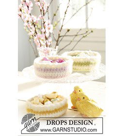 mandje gemaakt van Drops Snow - Eskimo