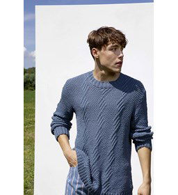 Herentrui gemaakt van Lang Yarns Soft Cotton