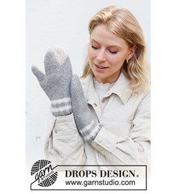 Gevilte wanten gemaakt van Drops Lima