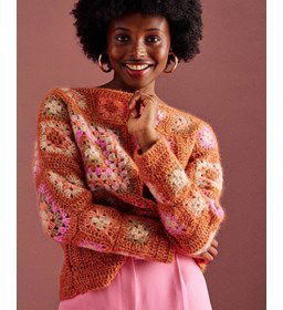 Geblokte trui gemaakt van Phildar Phil Givre