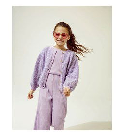 Meisjesvest Dolly met ballonmouwen gemaakt van knopen