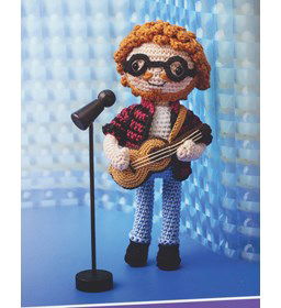 Pop Ed Sheeran gemaakt van Scheepjes Maxi Sweet Treat