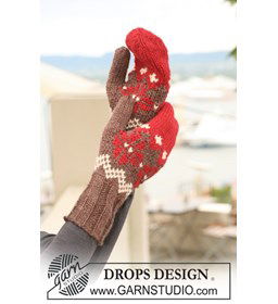 wanten met Noors patroon. gemaakt van Drops Nepal