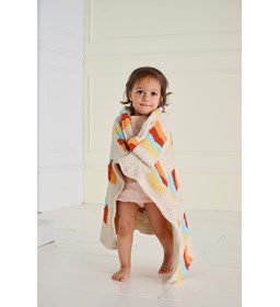 deken met pijltjespatroon gemaakt van Naaiartikelen