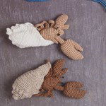 Haakpatroon Heremietkreeft met witte schelp