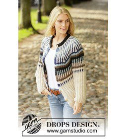 Dames vest gemaakt van Drops Air