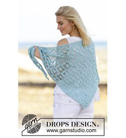 Omslagdoek gemaakt van Drops Alpaca