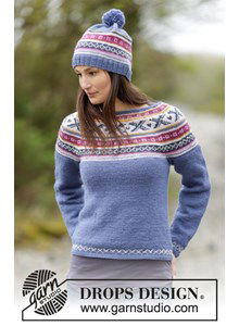 Trui en muts met pompon