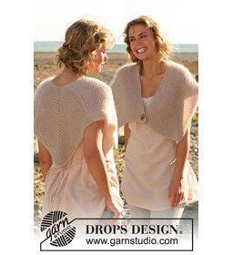 schouderwarmer  gemaakt van knopen