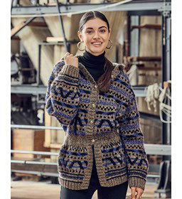 Getailleerd damesvest gemaakt van Phildar Phil Chic