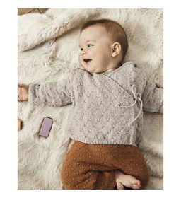 Babyvest gemaakt van Phildar Phil merinos 3,5