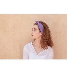 Haarband gemaakt van Lang Yarns Wooladdicts Sunshine - Sunshine colour