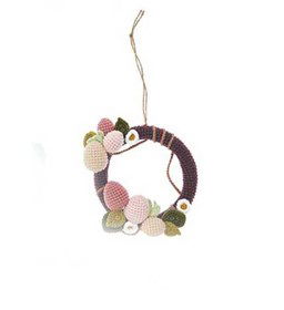 Paaskrans met paaseieren gemaakt van Rico Ricorumi