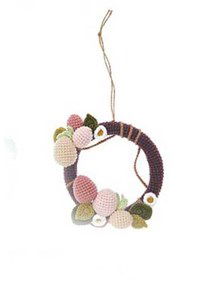 Paaskrans met paaseieren