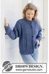 Breipatroon Stormy Ocean Cardigan van andere kant