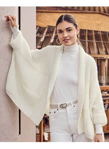 Damesmantel met sjaalkraag