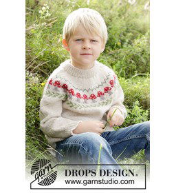 Jongenstrui met herfstpatroon gemaakt van Drops Karisma