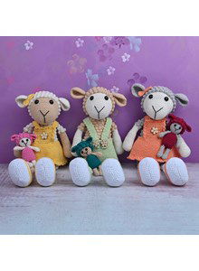 Lieve gehaakte Schaapjes Sasja, Siebe en Sofie