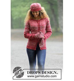 Vest en muts gemaakt van Drops Merino extra fine