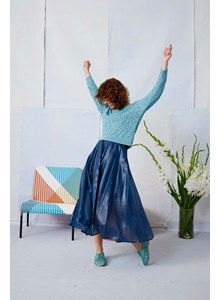 Korte damestrui in kantpatroon