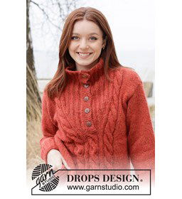 Damestrui met korte knoopsluiting gemaakt van knopen