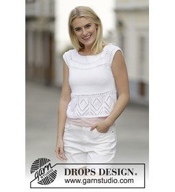 mouwloze trui gemaakt van Drops Cotton Light