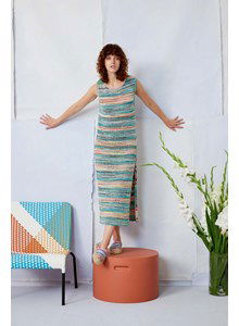 Lange rechte damesjurk